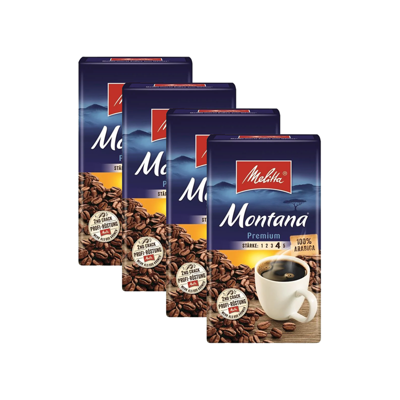 Melitta Montana Öğütülmüş Kahve 4X500G 4'lü Set