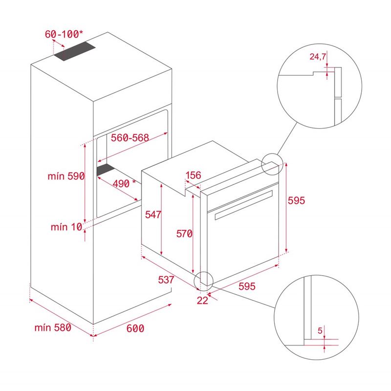 Teka AirFry HSB 646 SS Inox Ankastre Fırın