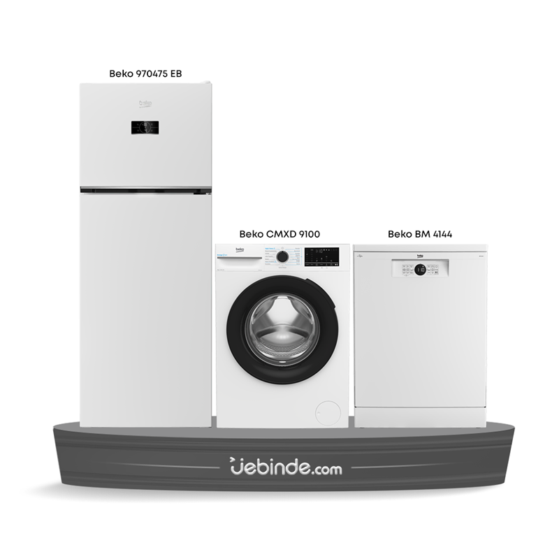 Beko 3 lü Bahar Çeyiz Paketi-10 (BM 4144 + CMXD 9100 + 970475 EB)