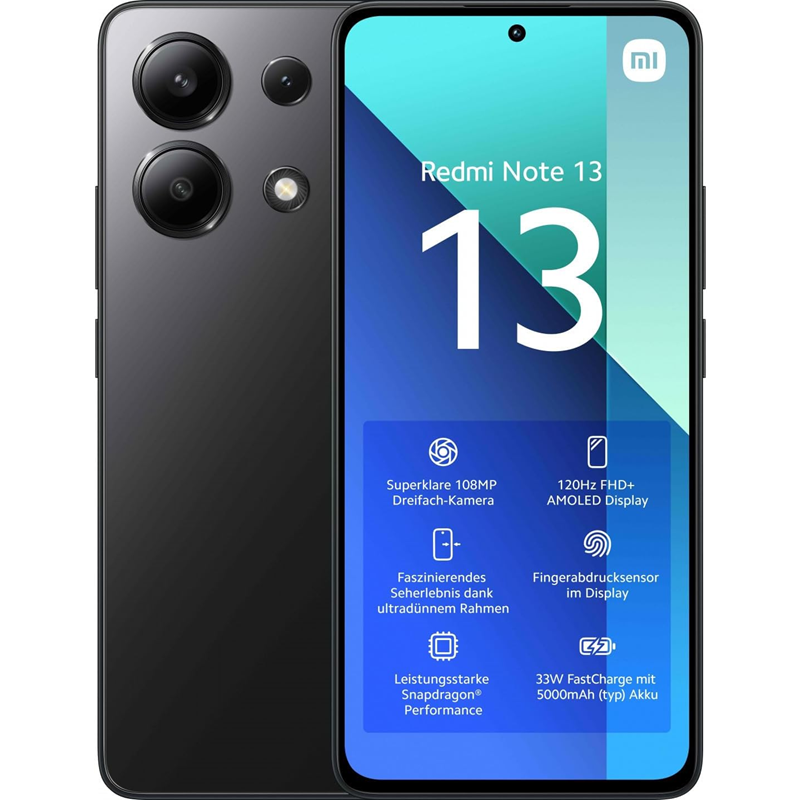 Xiaomi Redmi Note 13 8GB/256GB Akıllı Telefon Siyah