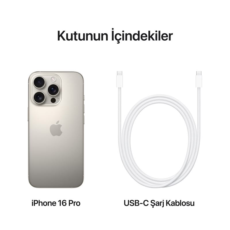 iPhone 16 Pro 256 GB Natürel Titanyum