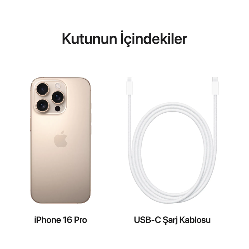 iPhone 16 Pro 256 GB Çöl Titanyum