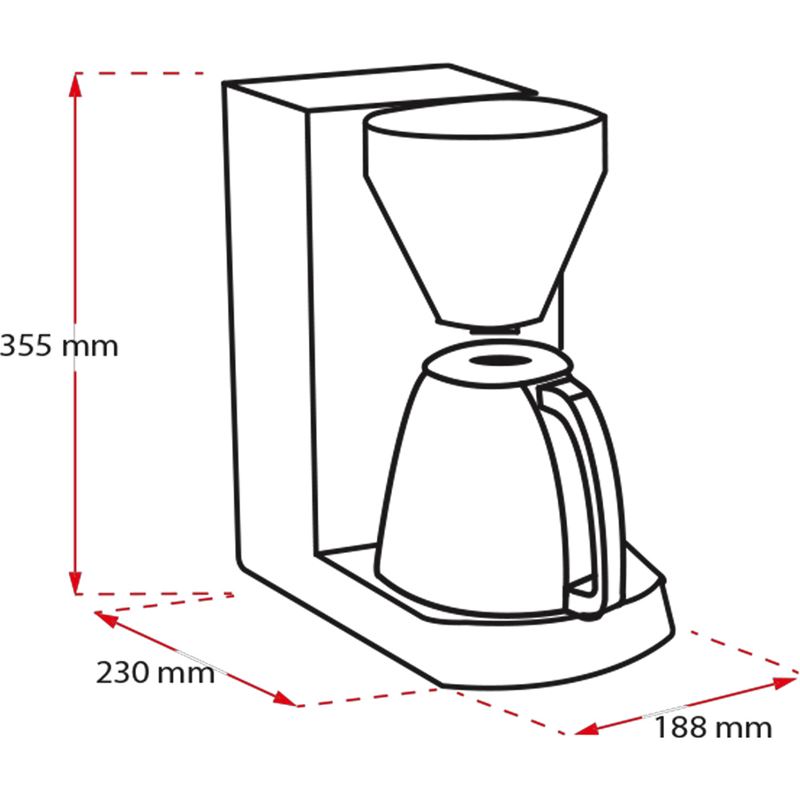 Melitta Enjoy Top Therm Termoslu Filtre Kahve Makinesi Siyah 1017-08