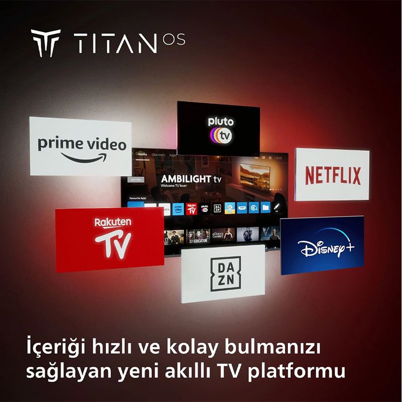 Philips 50PUS8909 50 inç 126 Ekran Uydu Alıcılı Smart 4K UHD Dolby Vision Dolby Atmos Titan OS Ambilight TV