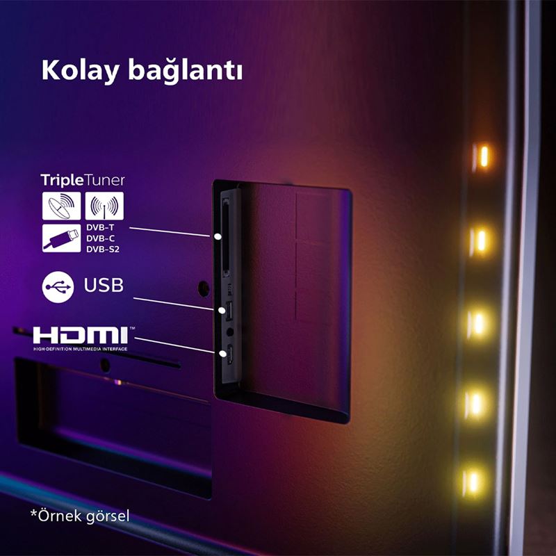 Philips 50PUS8909 50 inç 126 Ekran Uydu Alıcılı Smart 4K UHD Dolby Vision Dolby Atmos Titan OS Ambilight TV